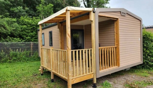 ZEcamping 3* animaux acceptés locatif TV clim 23m2 4 pers